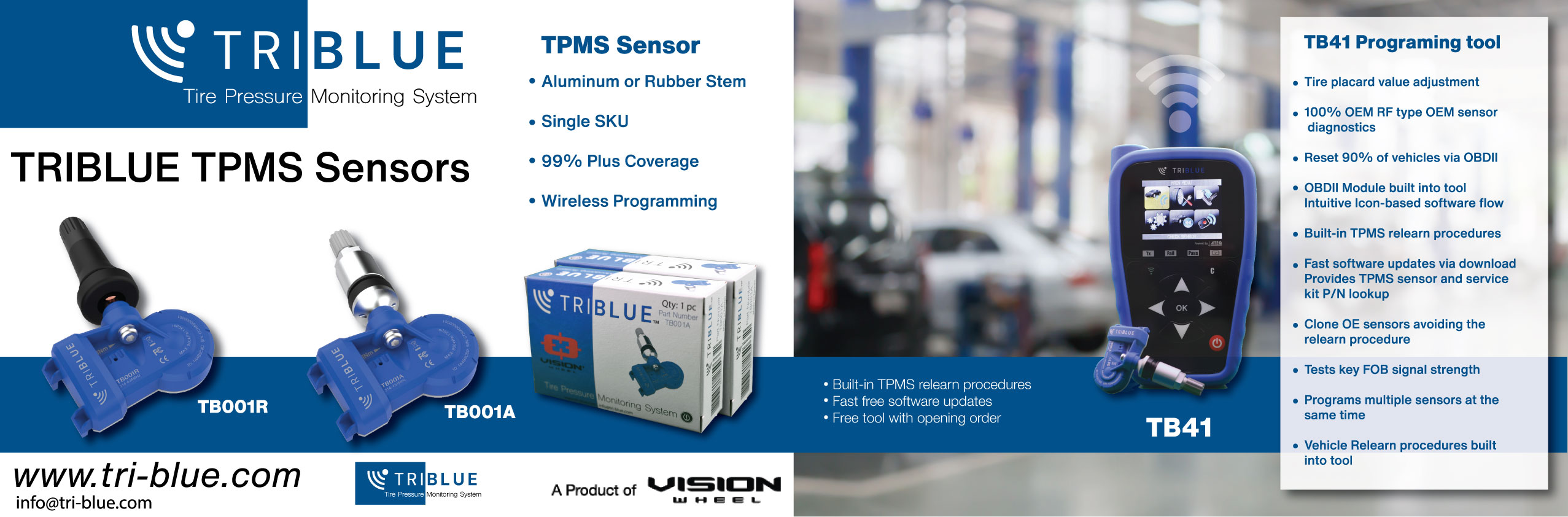 TRI-BLUE - Vision Wheel
